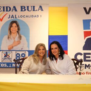 El espaldarazo de María Fernanda Cabal a candidatura de Yeida Bula, por la JAL Localidad 1